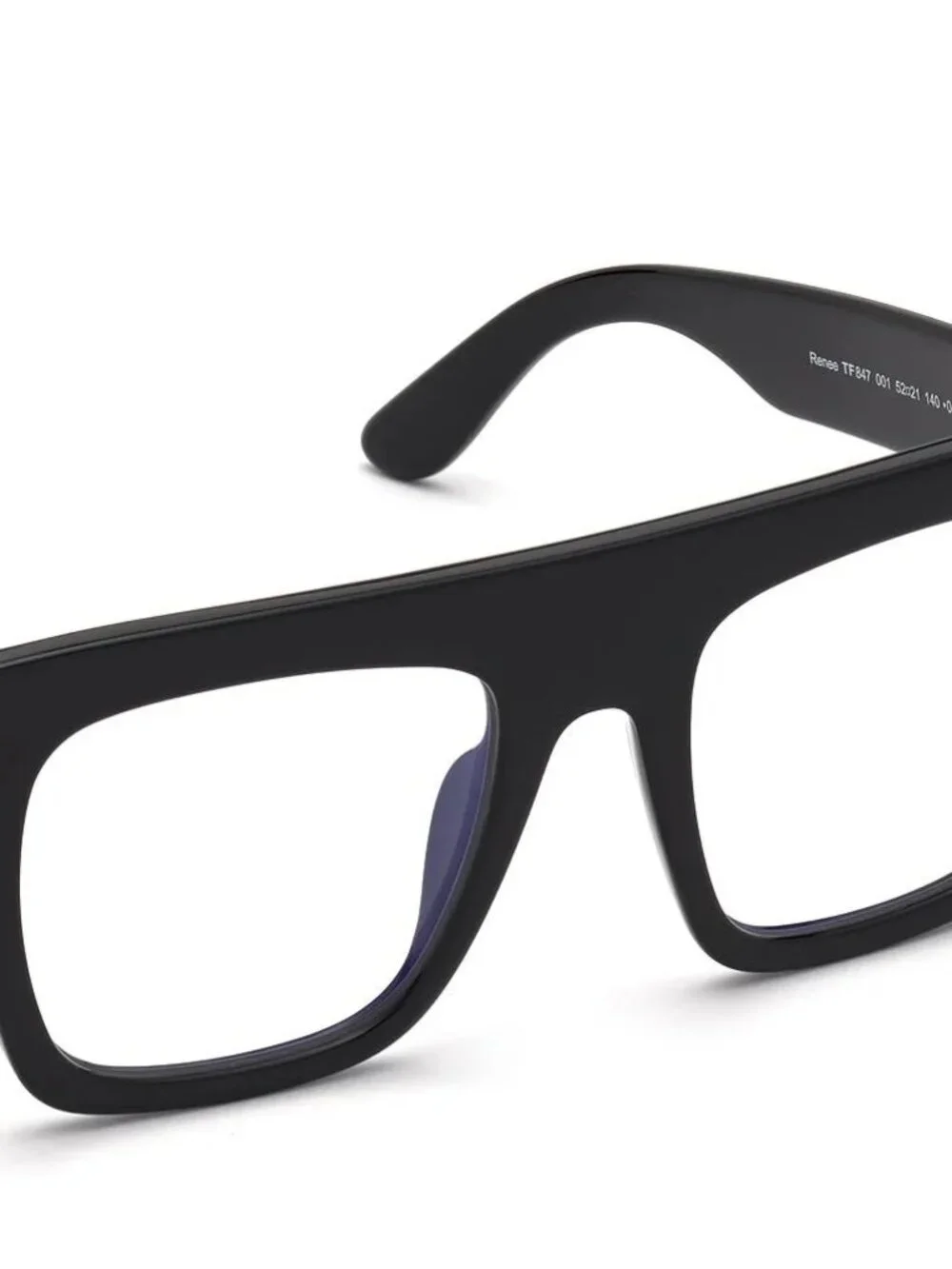 NEW TOM FORD TF0847 001 BLACK BLUE BLOCK LENS AUTHENTIC EYEGLASSES